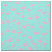 Roze Flamingo Cute Tropical Print Fabric Stof (Swatch)