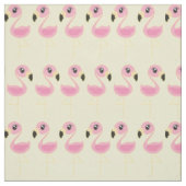Roze Flamingo Cute Tropische Print Stof Kinderen (Swatch)