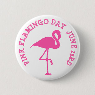 ROZE FLAMINGO DAG 23 JUNI BUTTON