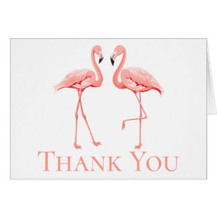 Roze Flamingo Dank u Tropisch huwelijksstrand