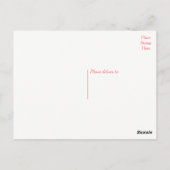 Roze Flamingo Dank u Tropische Bruiloft Liefde Briefkaart (Achterkant)