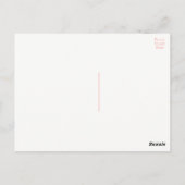 Roze Flamingo dank u tropische bruiloft zomer Briefkaart (Achterkant)