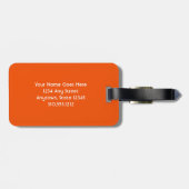 Roze Flamingo Dare is een andere zwarte witte stre Bagagelabel (Achterkant horizontaal)