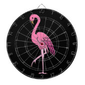 roze flamingo dartbord (Voorkant)