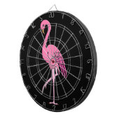  roze flamingo dartbord (Voorkant Rechts)