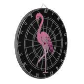  roze flamingo dartbord (Voorkant Links)