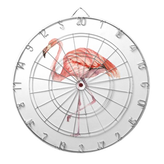 Roze Flamingo Dartbord (Voorkant)