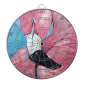 Roze Flamingo Dartbord (Voorkant)