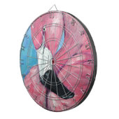Roze Flamingo Dartbord (Voorkant Rechts)