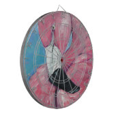 Roze Flamingo Dartbord (Voorkant Links)