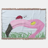  roze flamingo deken (Voorkant)