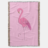  roze flamingo deken (Voorkant Verticaal)