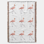 Roze Flamingo Deken (Voorkant Verticaal)