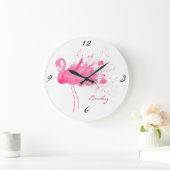 Roze Flamingo Design Grote Klok (Huis)