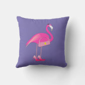 Roze Flamingo Design - Sierkussen (Achterkant)