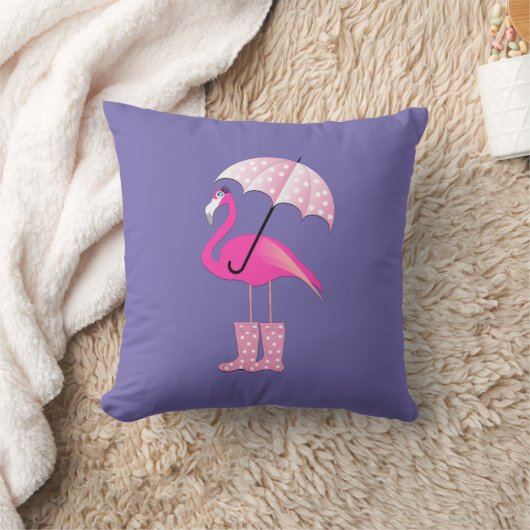 Roze Flamingo Design - Sierkussen (Deken)