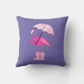 Roze Flamingo Design - Sierkussen (Achterkant)