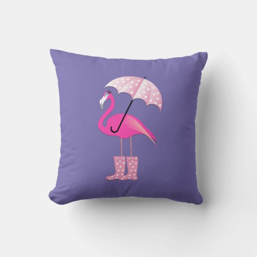 Roze Flamingo Design - Sierkussen (Voorkant)