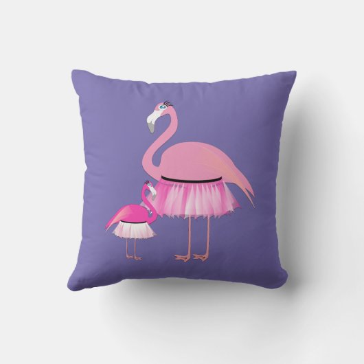 Roze Flamingo Design - Sierkussen (Achterkant)