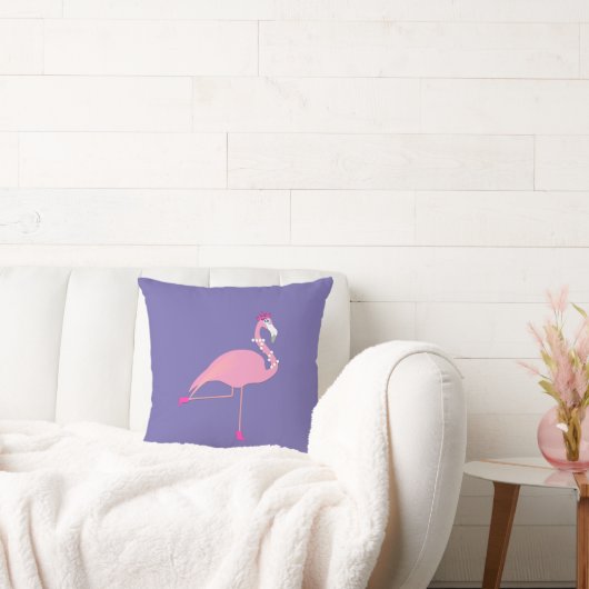 Roze Flamingo Design - Sierkussen (Bank)