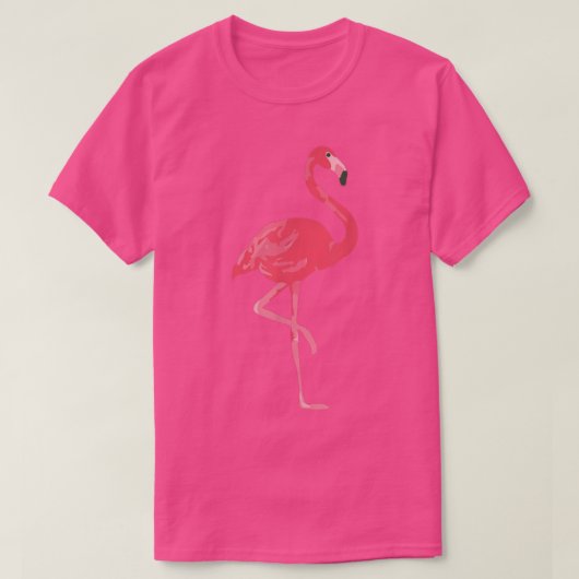 Roze Flamingo Design T-shirt (Design voorkant)
