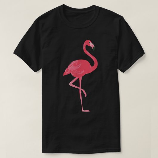 Roze Flamingo Design T-shirt (Design voorkant)