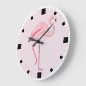 Roze Flamingo design Wall klok (Hoek)