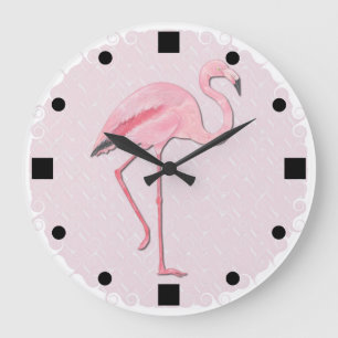 Roze Flamingo design Wall klok