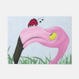  roze flamingo deurmat