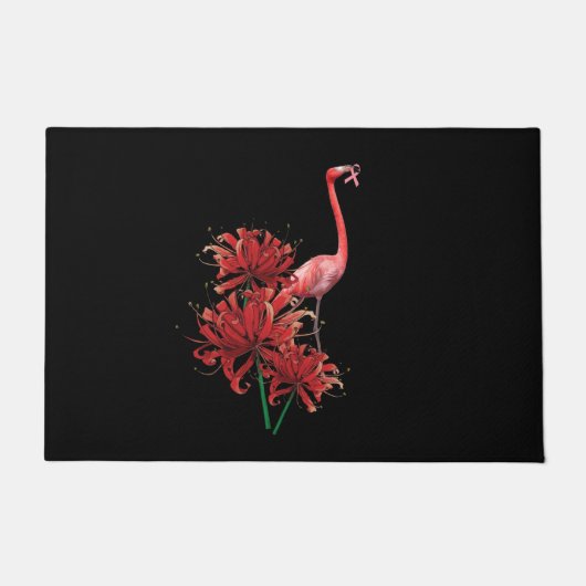 Roze Flamingo Deurmat (Voorkant)