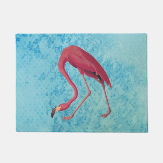 roze flamingo deurmat (Voorkant)