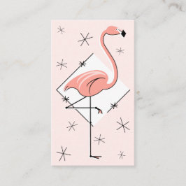 Roze Flamingo Diamant Visitekaartje