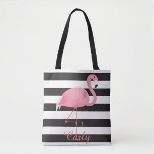 Roze flamingo diaper tas