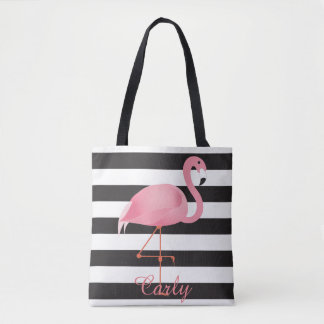 Roze flamingo diaper tas
