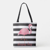 Roze flamingo diaper tas (Achterkant)
