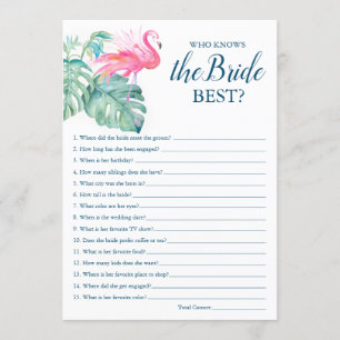 Roze flamingo die het beste spel kent kaart