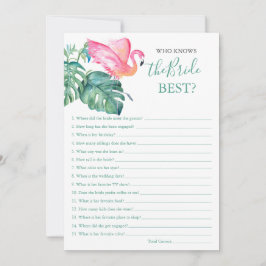 Roze flamingo die het beste spel kent kaart