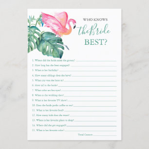 Roze flamingo die het beste spel kent kaart