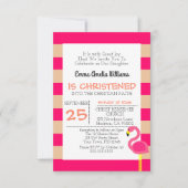 Roze flamingo doop doop doop kaart (Voorkant)