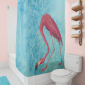  roze flamingo douchegordijn