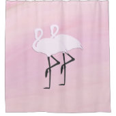 Roze Flamingo Douchegordijn (Voorkant)