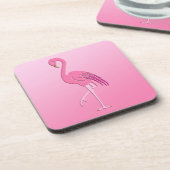  roze flamingo drankjes onderzetter (Linkerzijde)
