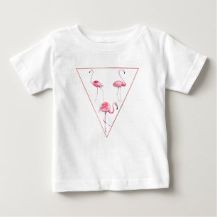 Roze Flamingo Driehoek Design