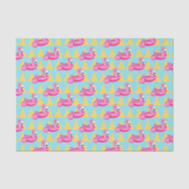 Roze Flamingo Drijver (Ontwerp 69 Roze Serie) Tissuepapier