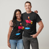 Roze flamingo Drink bier drinker Summer Vibes T-shirt (Unisex)