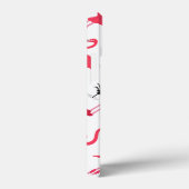 Roze Flamingo en Palm Tree Pattern  Case-Mate iPhone Case (Achterkant / Rechts)