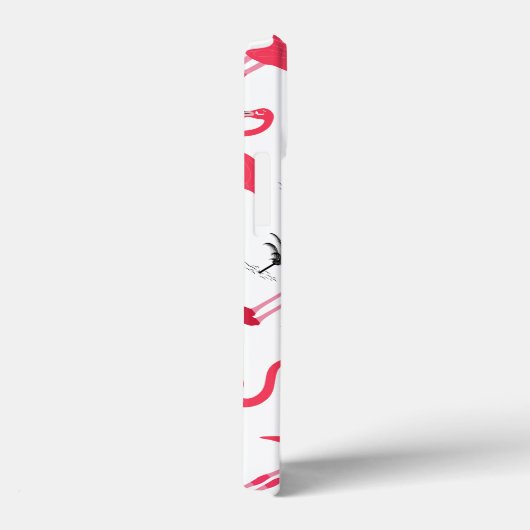 Roze Flamingo en Palm Tree Pattern Case-Mate iPhone Case (Achterkant / Rechts)