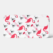 Roze Flamingo en Palm Tree Pattern  Case-Mate iPhone Case (Achterkant (horizontaal))
