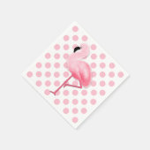 Roze Flamingo en Polka Dot Servetten (Hoek)