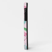 Roze flamingo en tropische bladeren Aangepaste naa Case-Mate iPhone Case (Achterkant/links)